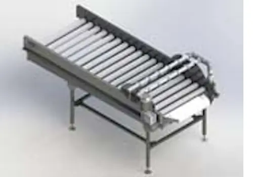 Masa cu role transportoare pentru periaj si aplicare ceara pentru fructe si legume rotunde - utilaj sortare clasificare