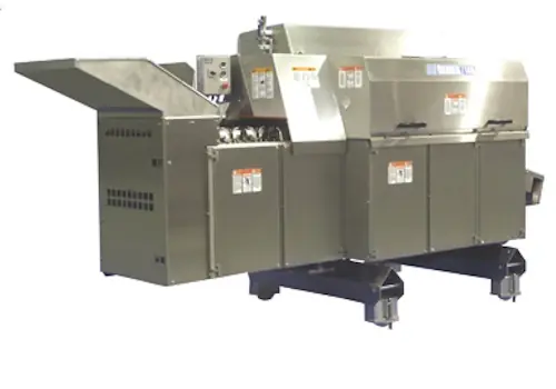 Masina de eviscerat si decapitat somn/pangasius, pana la 42 pesti/min, pentru pesti 35-70 cm - utilaj industrial procesare peste