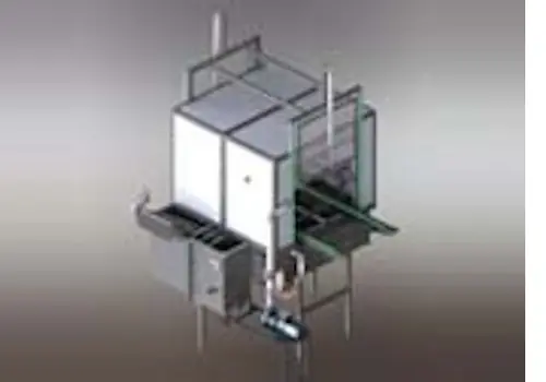 Masina automata de spalat containere si boxpaleti in exterior - utilaj sortare clasificare