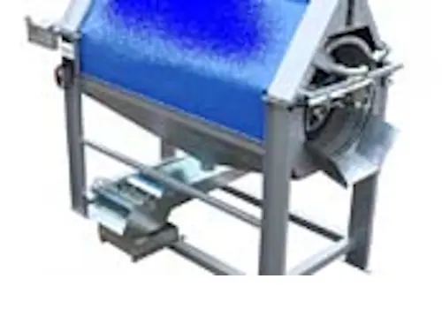 Masina industriala de spalat morcovi cu jet de apa si role rotative - utilaj sortare clasificare