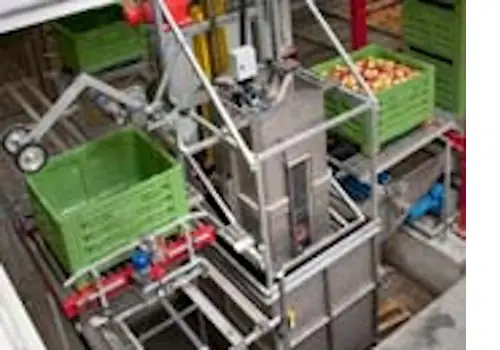 Masina de umplut containere, pentru mere - utilaj sortare clasificare